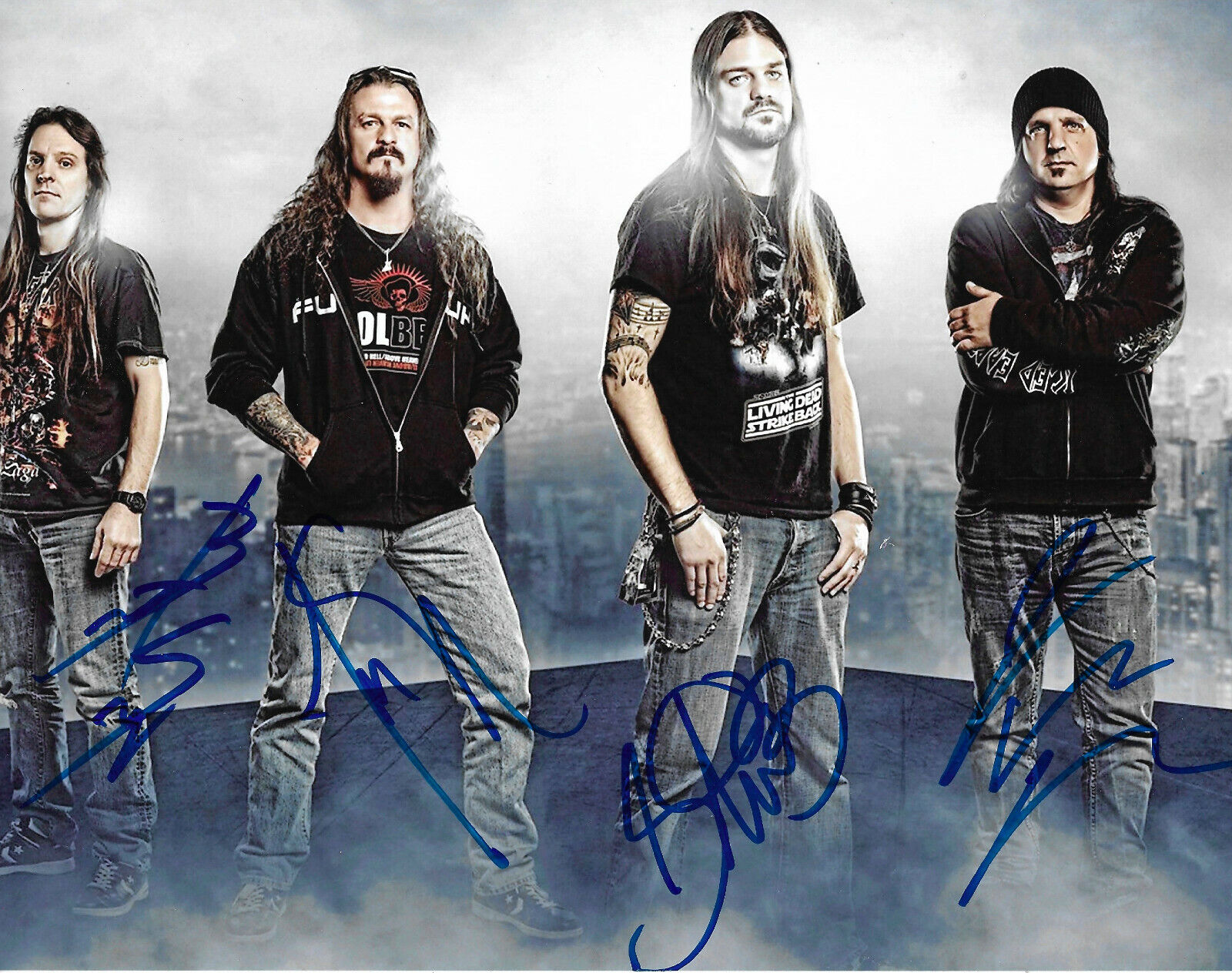 Iced Earth signed 8x10 inch Photo Poster painting autographs