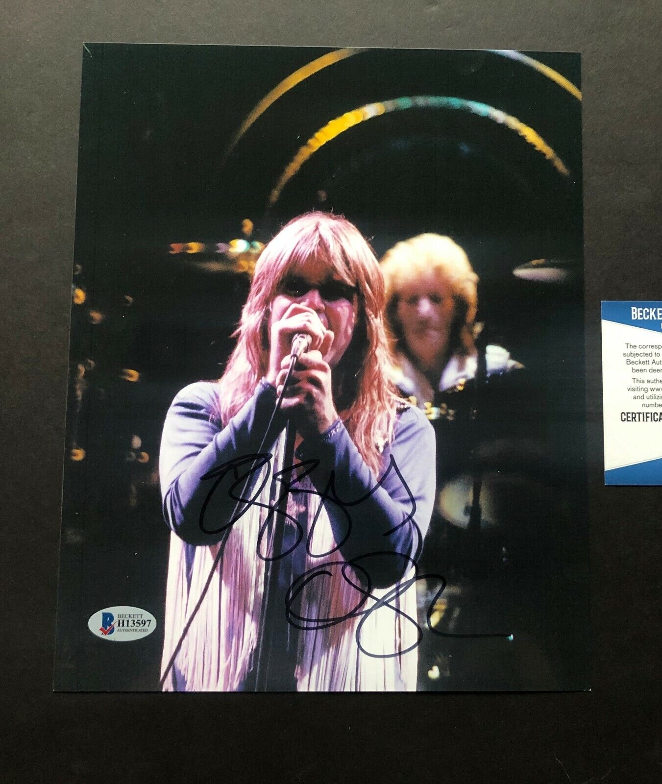 Ozzy Osbourne Rare signed autographed classic Sabbath 8x10 Photo Poster painting Beckett BAS coa