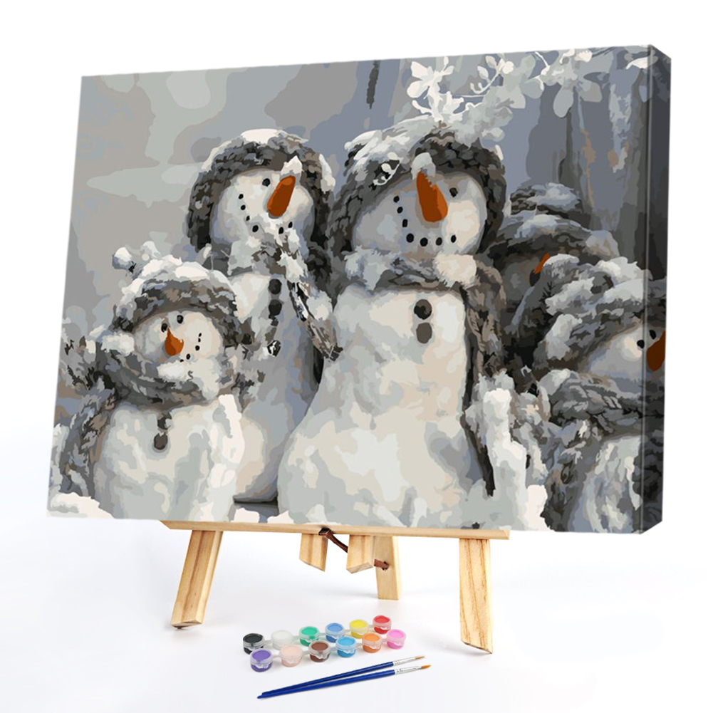 

40*50CM Paint By Numbers-Snowman, 501 Original