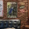 (Multi Style) chat noir joue au basketball - Panneaux en &eacute;tain m&eacute;tallique(20*30cm/30*40cm)