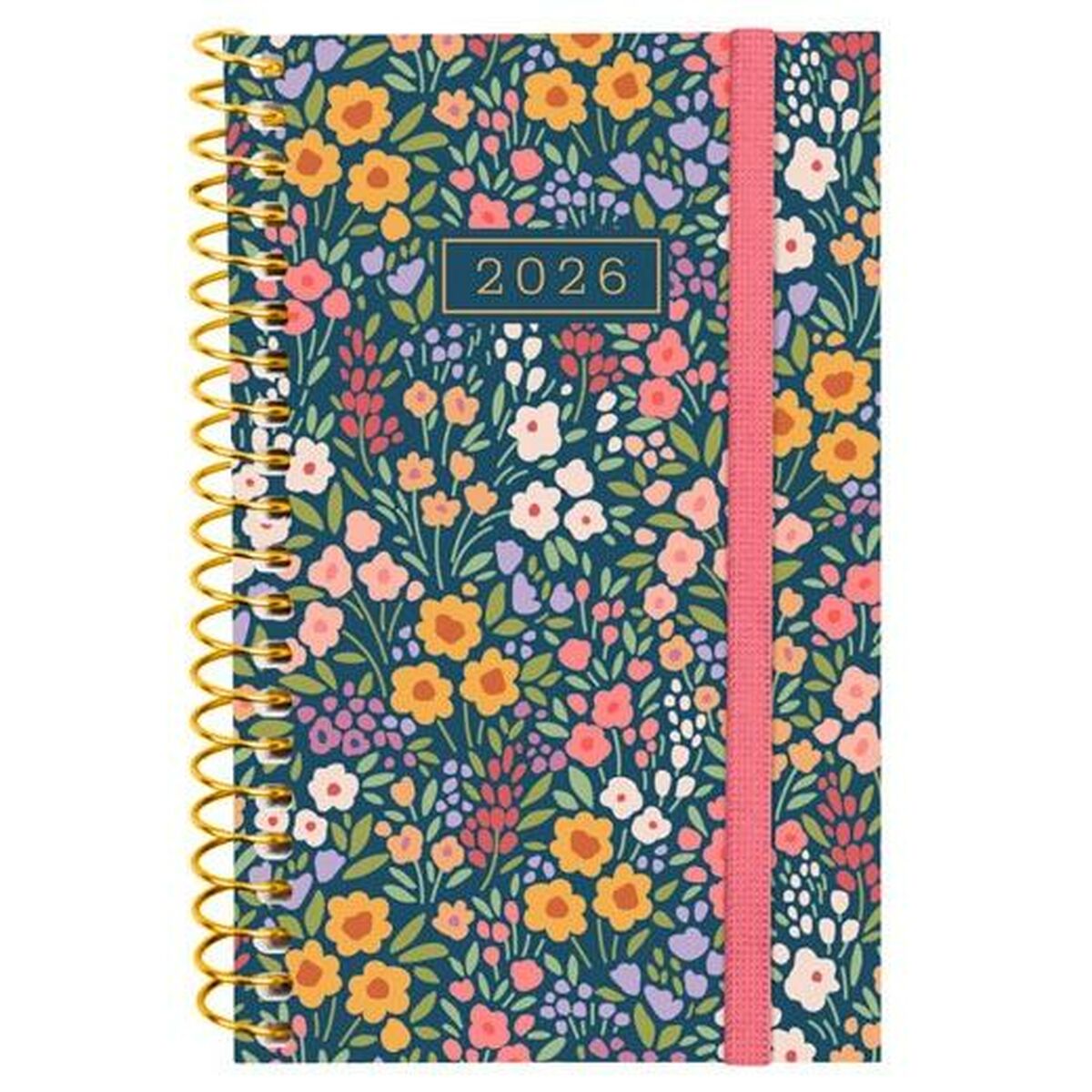 Diary Finocam DESIGN COLLECTION Flora Mini 7,9 x 12,7 cm 2026