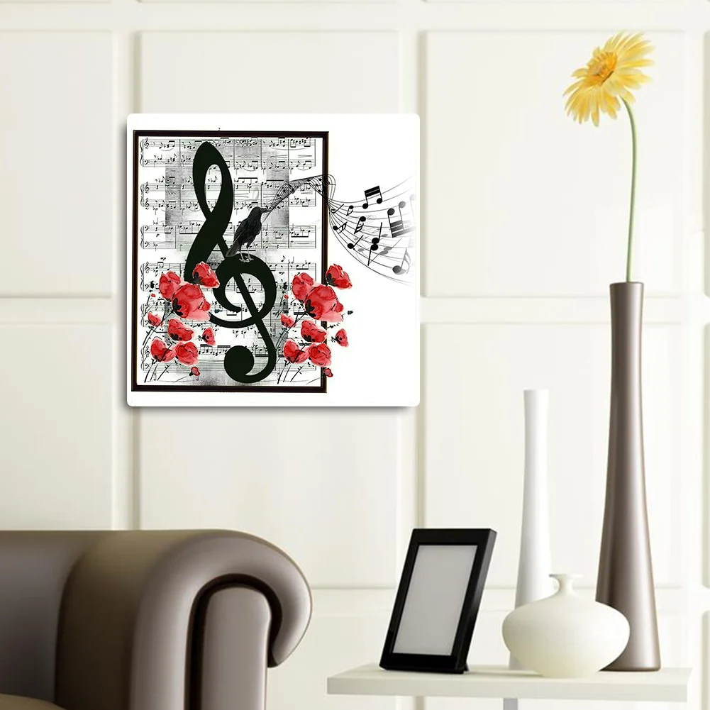 Diamond Painting - Full Round Drill - Music Notes(35*35cm)