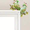 (US Local)Green Bird  Diamond Painting Door Corner Sign DIY Door Frame Decoration
