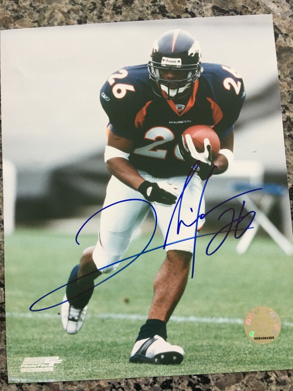 CLINTON PORTIS DENVER BRONCOS RARE SIGNED Photo Poster painting WITH PROOF