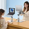 Laptop Stand Metal 360&deg; Rotating Free Lifting Heat Dissipation Desktop Heightened Standing Office Compatible With a Variety of Devices Not Picky Model