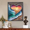 (US Only)Paint By Numbers Kit On Canvas DIY Oil Art Seaside Picture Home Decor40x50cm
