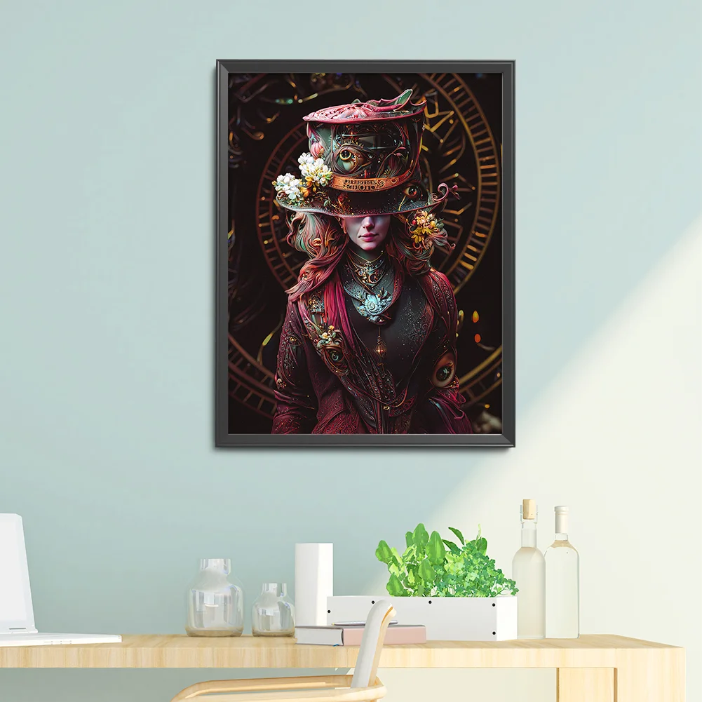 11CT Full Stamped Cross Stitch - Mad Hatter(Canvas|40*50CM)