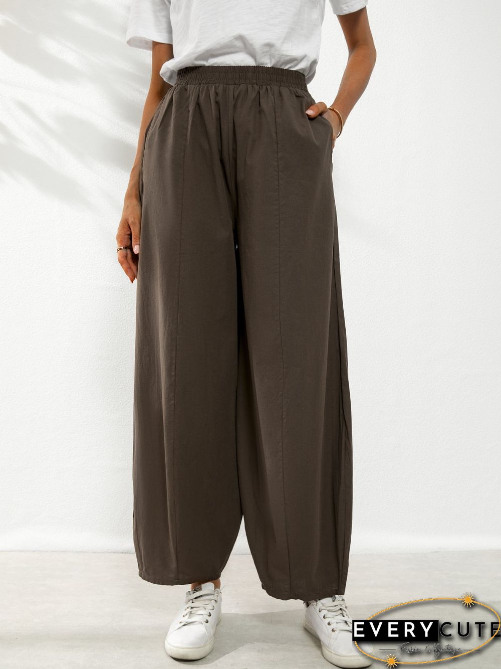 Plain Cotton Shift Pants