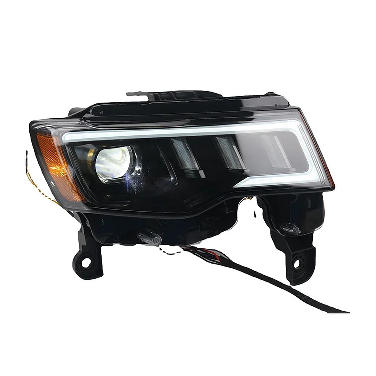 Upgrade full LED headlight headlamp assembly for Jeep Grand Cherokee 2017 2018 2019 head light head lamp plug and play ITN Auto