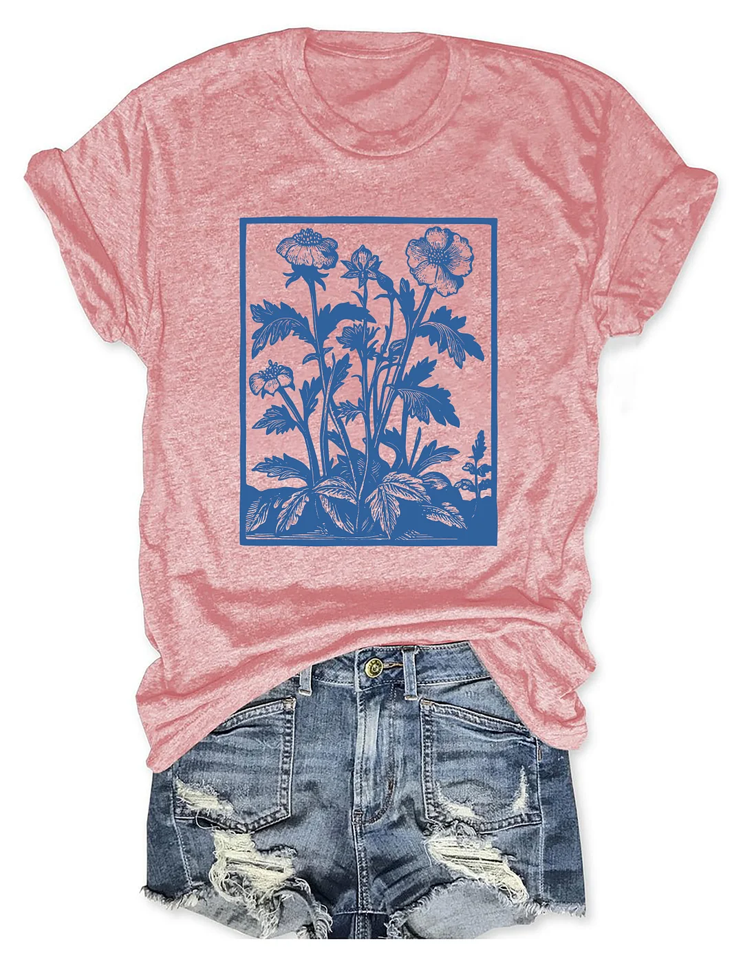 Vintage Wildflowers Graphic T-shirt