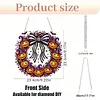 Pumpkin Wreath DIY Acrylic 5D Crystal Diamond Gem Art Hanging Ornament