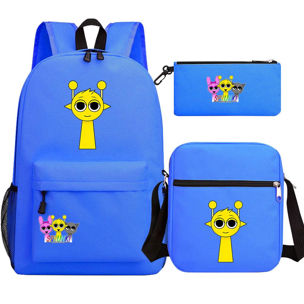 Mayoulove Sprunki Backpack Lightweight Design Water-Resistant Ideal for School and Outdoor Activities-Mayoulove
