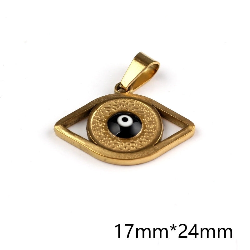 1 Piece 304 Stainless Steel Devil’s Eye Pendant