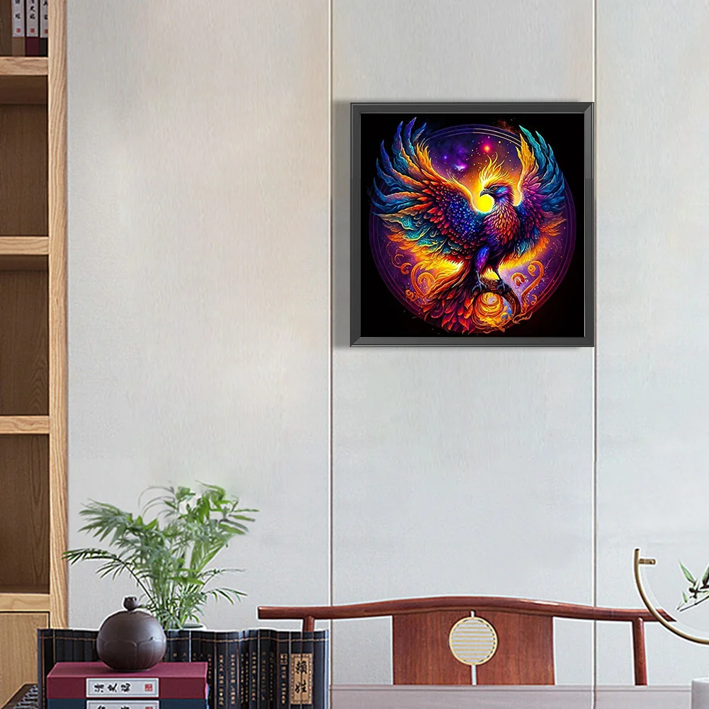 Partial AB Diamond Painting - Full Round Drill - Phoenix(Canvas|45*45cm)