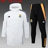 Joyfball 2024/2025 Real Madrid Cotton Jacket White Soccer Jersey 