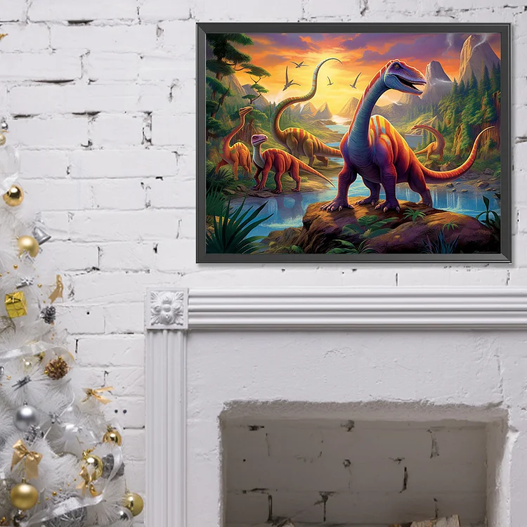 Full Diamond Painting Dinosaur  Diamond Painting Dinosaur Wall