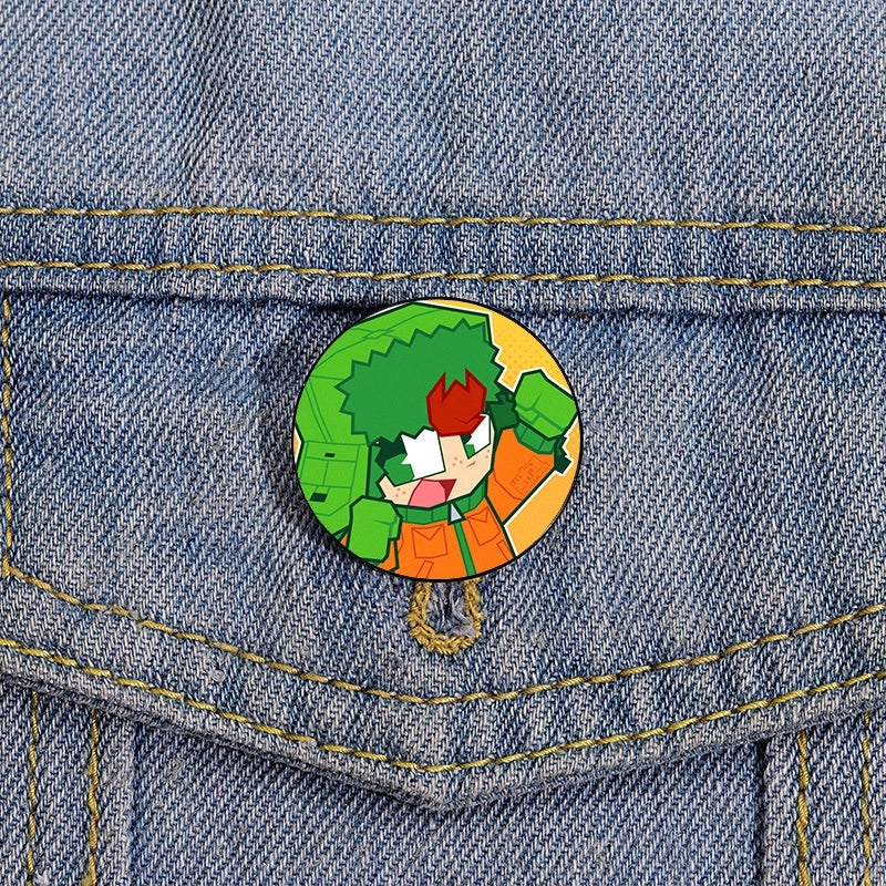 Cartoon Style Pin Cartoon Character Metal Printing Women’S Brooches