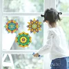 6 PCS Gem Art DIY Craft Kits Mandala Diamond Painting Window Stickers Kit