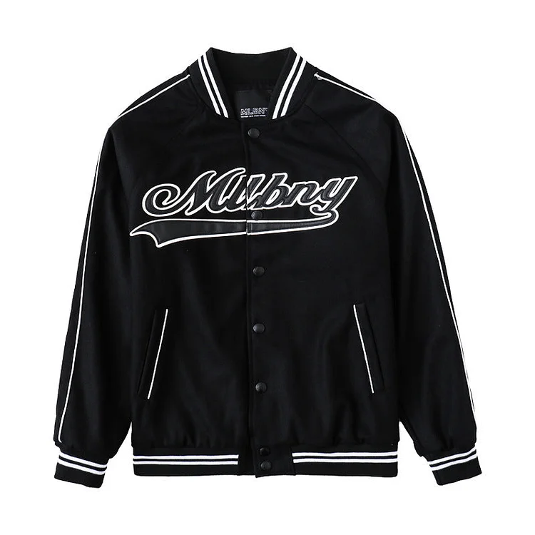 Yankee Letterman Jacket Outfit Senior Jackets Varsity Baseball College Coat Mlbny Spring and Autumn Woolen Baseball Uniform Casual Patchwork