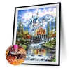 Diamond Painting -DIY Round Drill Forest Castle(50*40 CM)