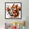 Coffee Squirrel-11CT Stamped Cross Stitch 40*40cm/15.75*15.75in tapestrymarket
