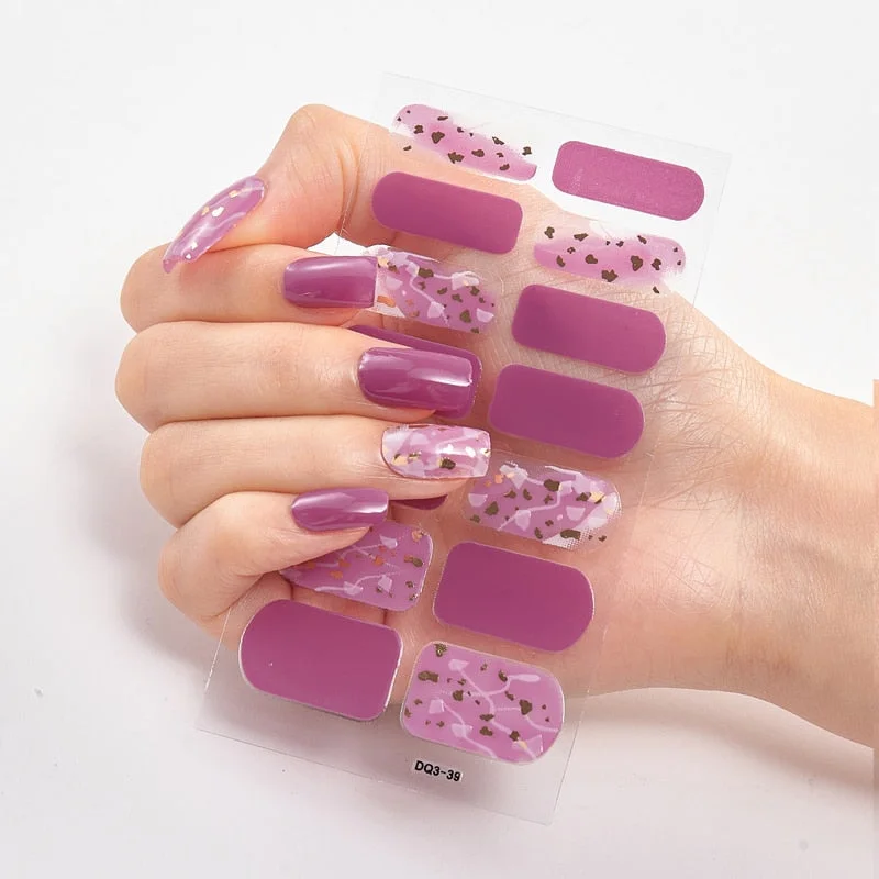 Three Sorts 0f Nail Stickers Creative Nails Sticker Designer Nail Accesoires Nail Tape Full Beauty Nail Designs Nail Strips