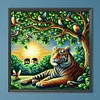 Diamond Painting-DIY Full Round Drill Tiger(40*40CM)