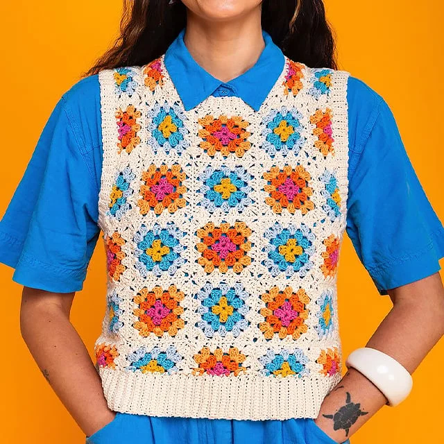 【50 Mix & Match Designs】The Granny Square Card Deck+ booklet