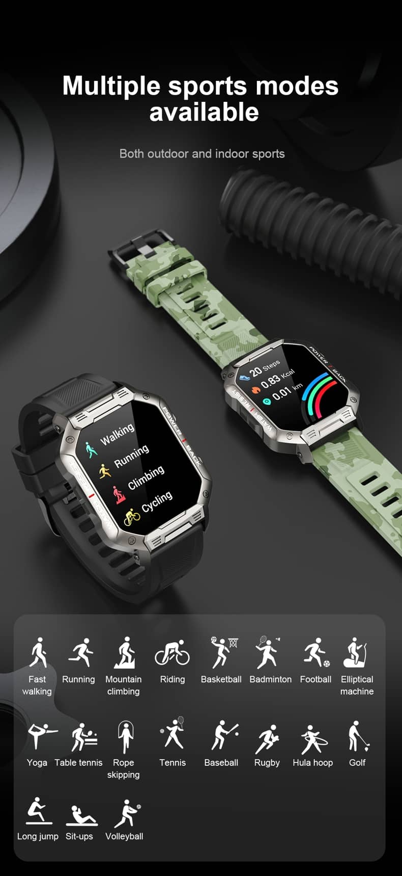 Findtime Smartwatch EX19 rugged smart watch