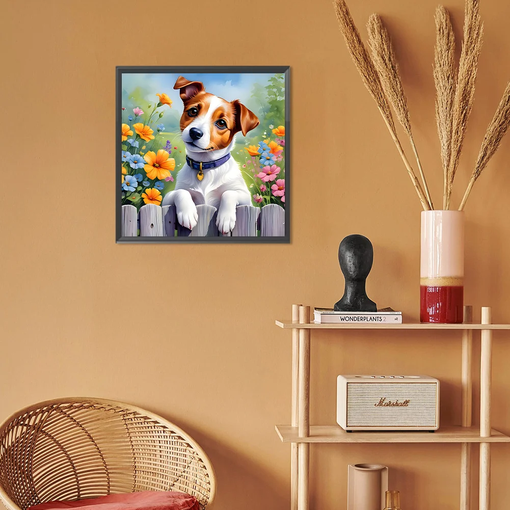 Diamond Painting - Full Round Drill - Dog(Canvas|30*30cm)