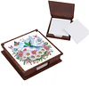 (US Local)Wooden 5D Diamond Painting Kit Note Box DIY Diamond Art Notepad Box (Bird)