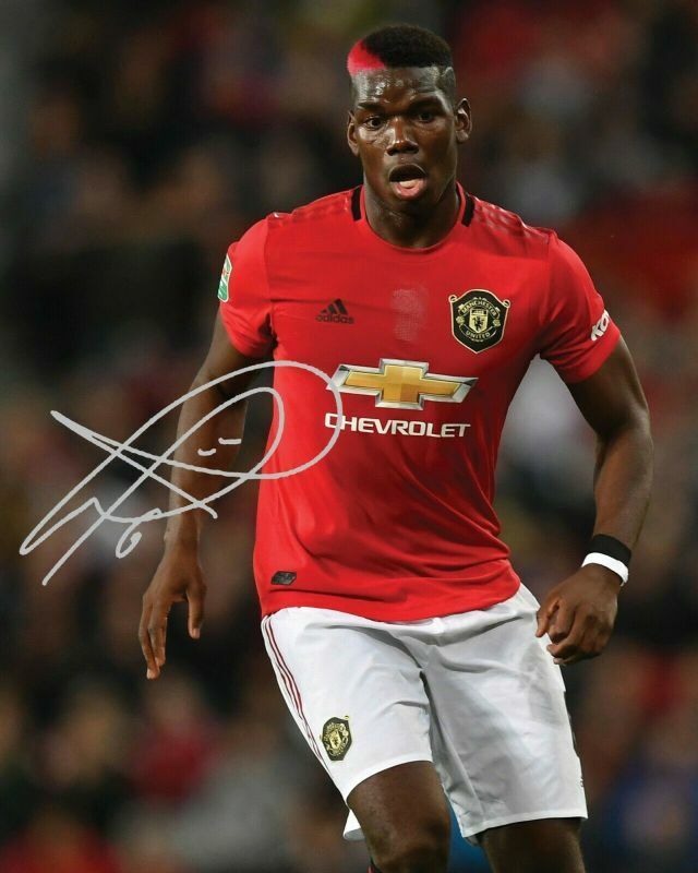 Paul Pogba - Manchester United Autograph Signed Photo Poster painting Print