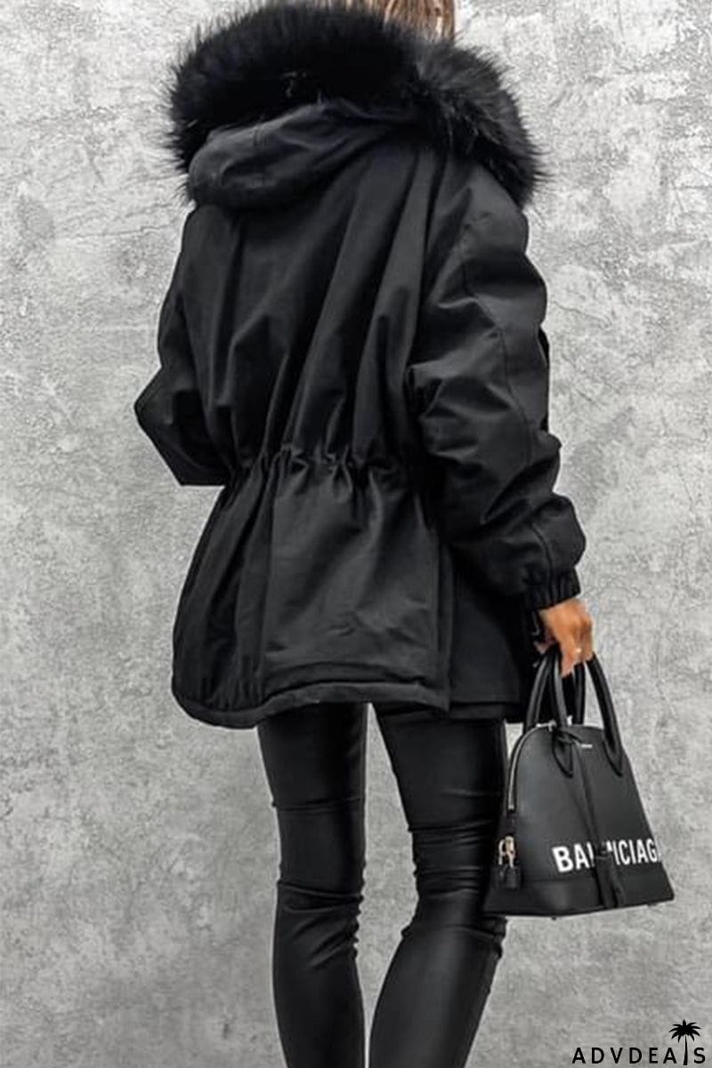 Street Punk Color Block Patchwork Mandarin Collar Outerwear