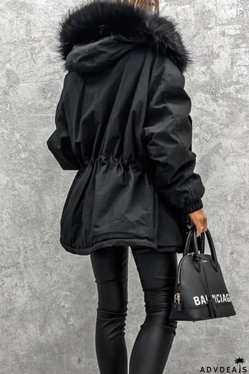 Street Punk Color Block Patchwork Mandarin Collar Outerwear