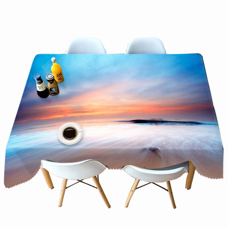 

Wave BeachLandscape - 3D Tablecloth, 140*210cm, 501 Original