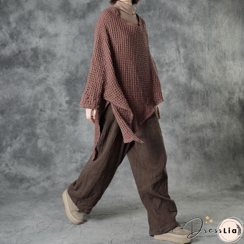 Women Spring Casual Irregular Sweater