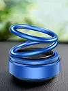 Solar Powered Aroma Diffuser Rotating Suspension Double Ring Car Perfume for Car
