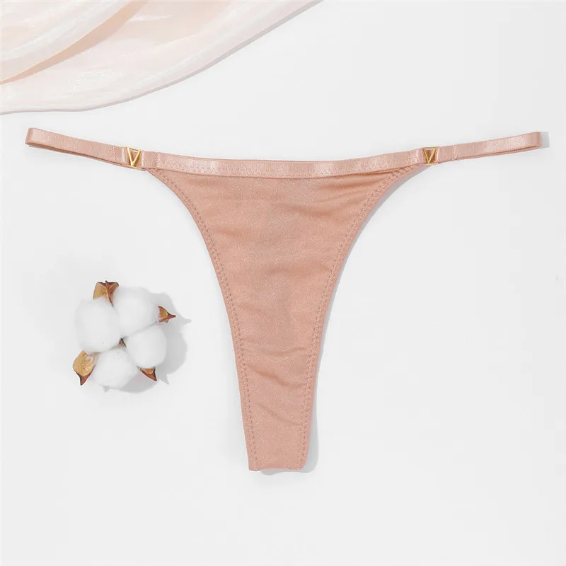 Curesgood Women Thongs Seamless Underpants Panties Sexy V-Waist Sport Thongs Low Rise Breathable G-string Women Ultra-thin Thong Underwear