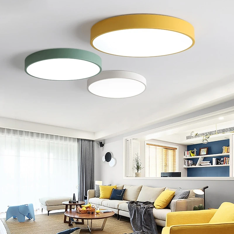 LED Ceiling Light Modern ceiling Lamp Lighting Fixture Living Room Bedroom Kitchen Surface Mount Flush Remote Control