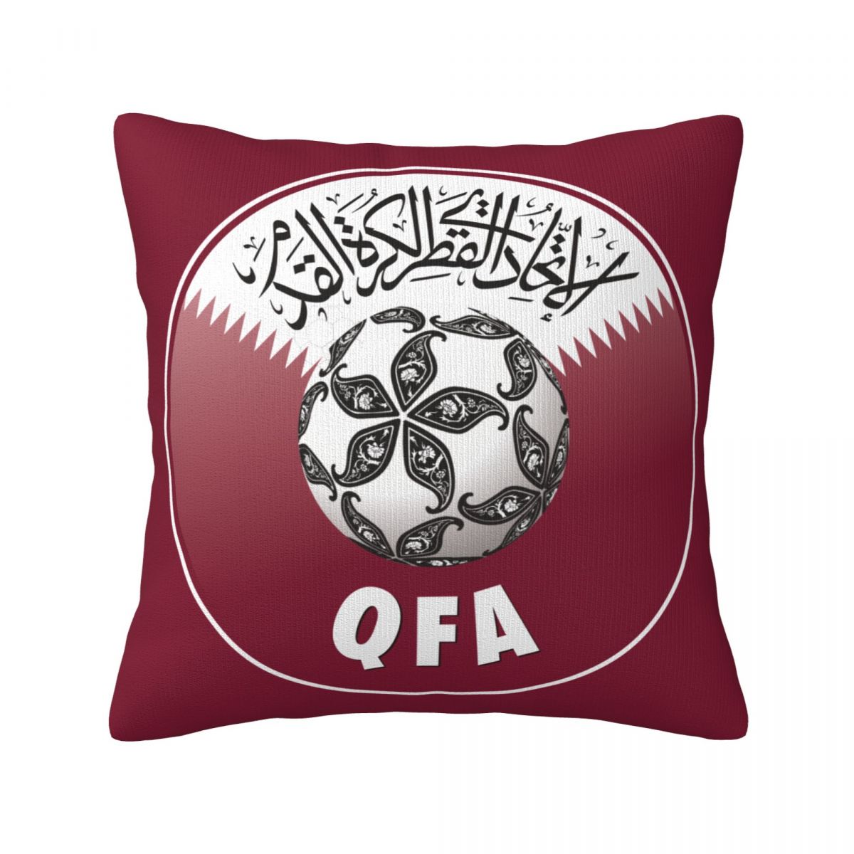 Qatar National Football Team Throw Pillow Covers 18x18