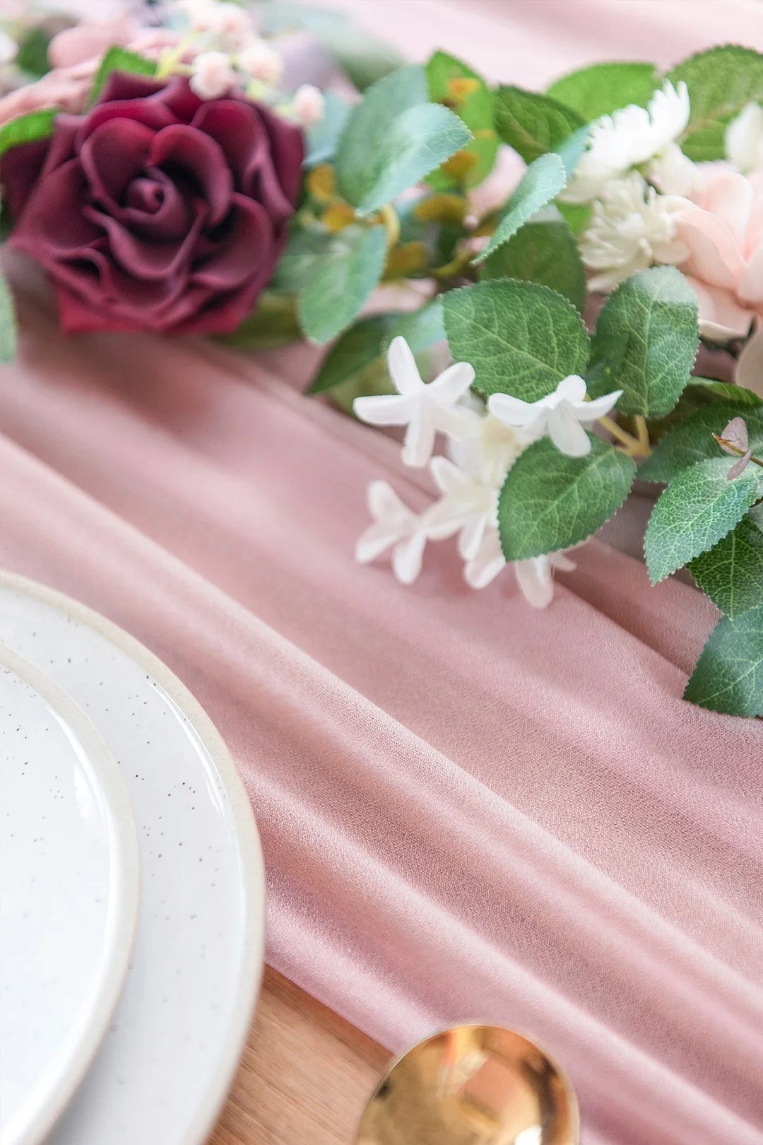 Romantic Sheer Table Runner 29" w x 10ft/14ft - 13 Colors