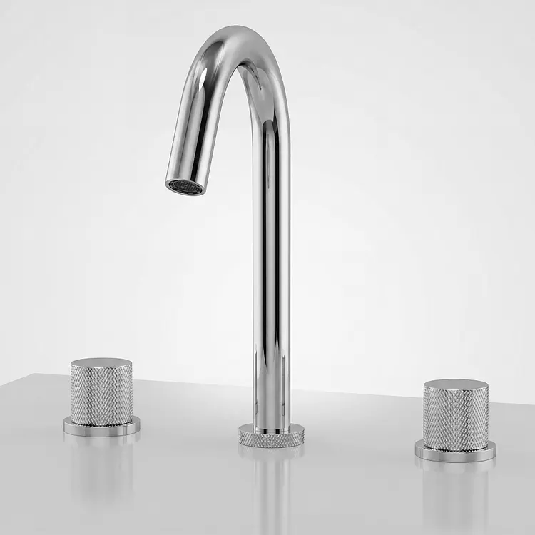 EVERSTEIN High Arc Widespread Bathroom Sink Faucet Polished Chrome