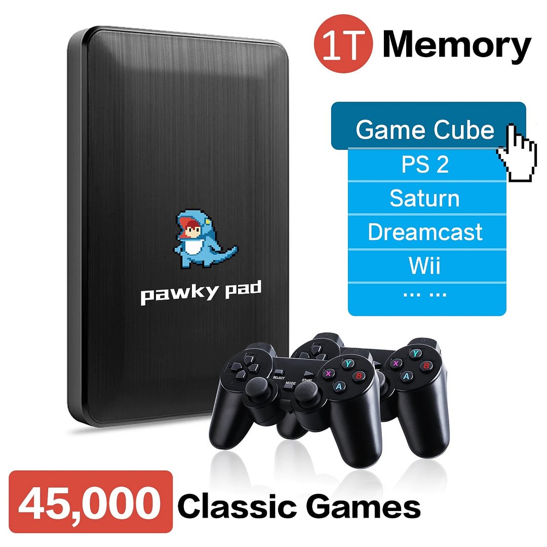 Pawky Pad Retro Video Game 4K 3D Game Console for Gamecube 