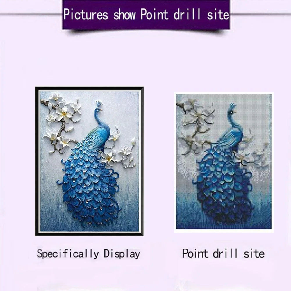 Diamond Painting - Full Round Drill - Peacock(30*40cm)