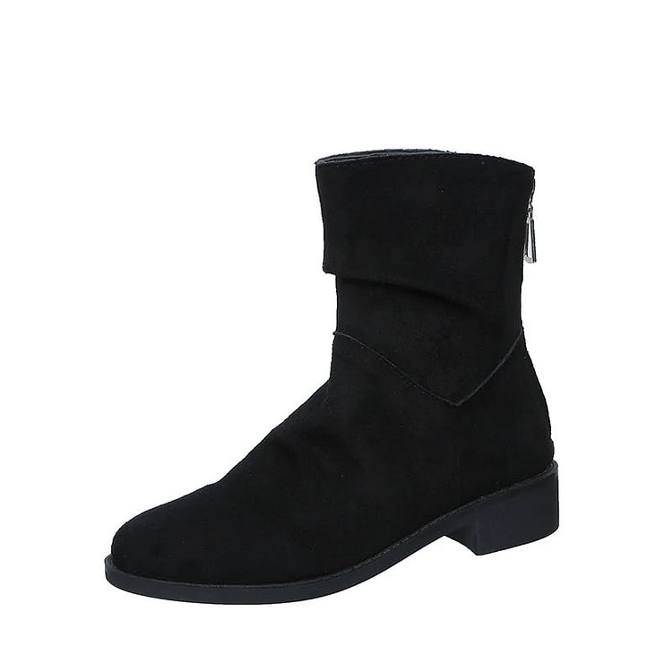 Last Day 50% OFF-Women Mid-Calf Retro Round Toe Casual Comfortable Boots