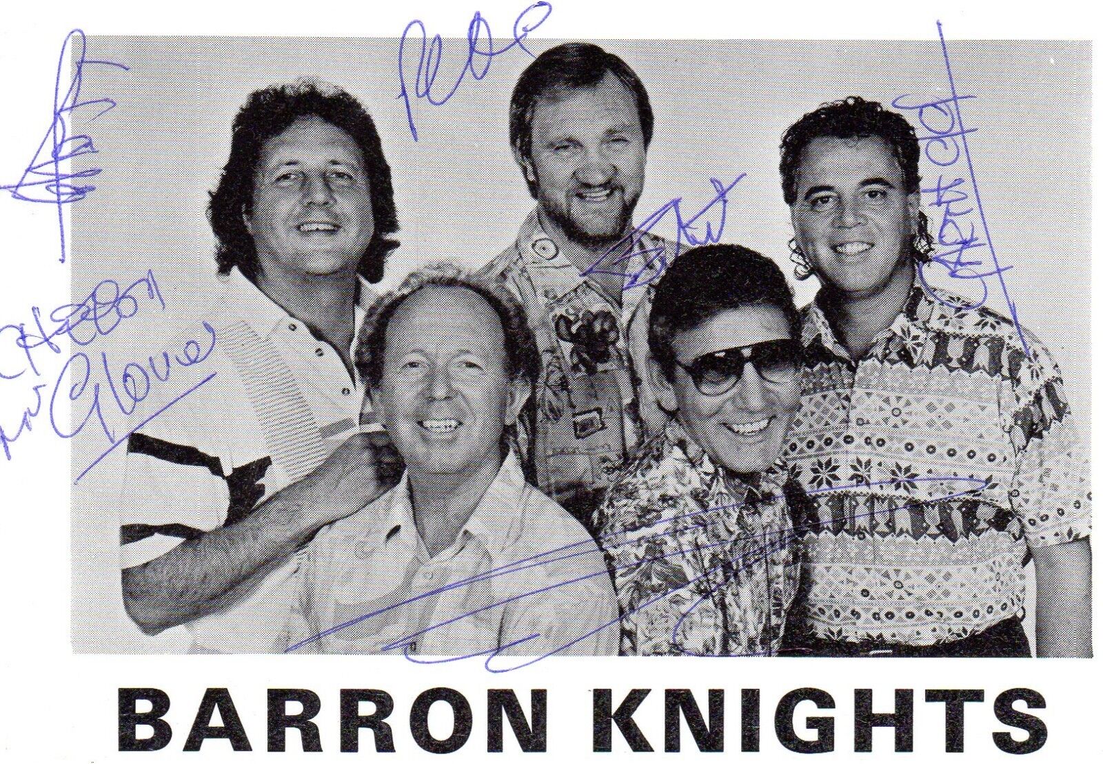 BARRON KNIGHTS AUTOGRAPH, 1960s COMEDY POP BAND