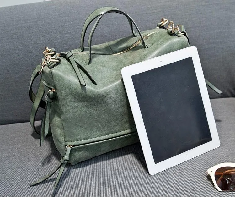 New frosted motorcycle bag retro portable shoulder bag