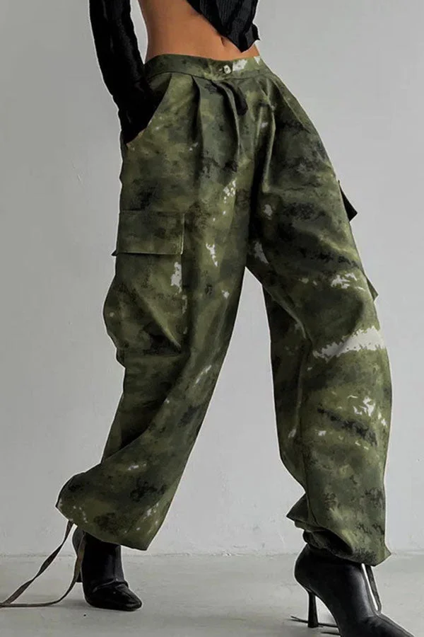 Camouflage Casual Multi Pocket Pants