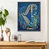 5D DIY Full Round Drill Diamond Painting Flowers And Harp Art Craft 30x40cm