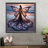 (40*40cm)Butterfly Girl - Round AB Drill Diamond Painting